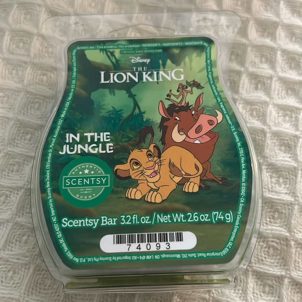In The Jungle Scentsy Bar The Lion King